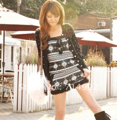 2012 winter Fashion Computer embroidered wool pattern tube top jumpsuit