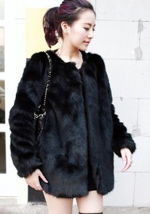 2012 winter fashion eco-friendly fur outerwear super female