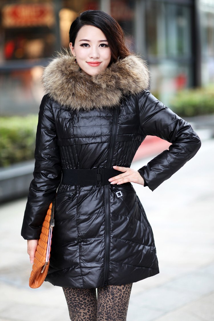 2012 winter fashion medium-long long design down coat Women