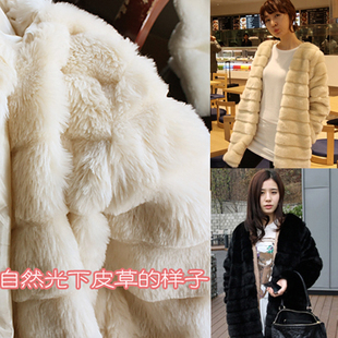 2012 winter faux fox fur coat medium-long fashion fur women  free shipping