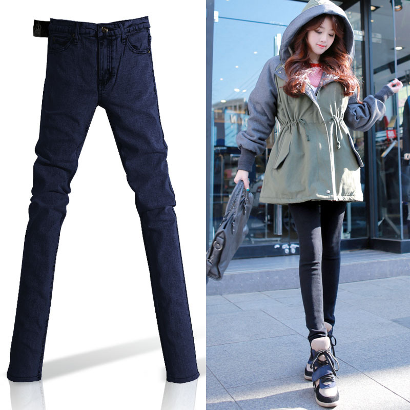 2012 winter jeans female tide of trousers slim skinny pants female pencil pants trousers