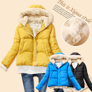 2012 winter new arrival,fashion fur collar thick  jacket,leisure suit,fashion hoody jacket, snow jacket,wholesale and retail