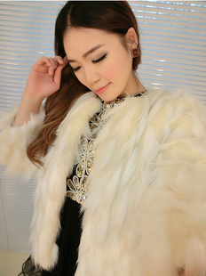 2012 winter new arrival luxury medium-long faux women's fur coat