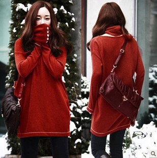 2012 winter new arrival women's sweater independent muffler scarf two ways long design sweater outerwear (WC005)