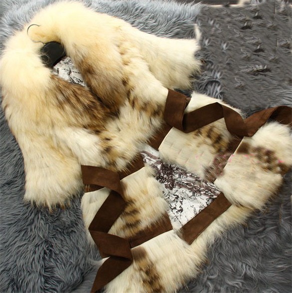 2012 Winter New Style Raccoon Fur Female Medium-Long Fox Fur Coat Jacket