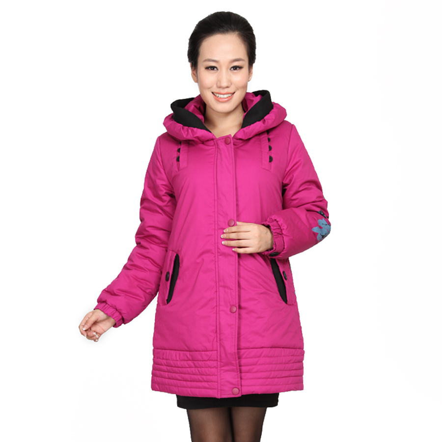 2012 winter quinquagenarian women's cotton-padded jacket mother clothing wadded jacket plus size plus size winter overcoat