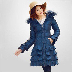 2012 winter slim female medium-long down coat free shipping