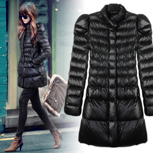 2012 winter slim medium-long down coat female down jacket ladies' down outwear