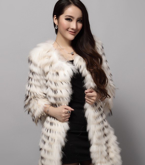 2012 winter top female real fur coat large warmer fur jackets women clothing