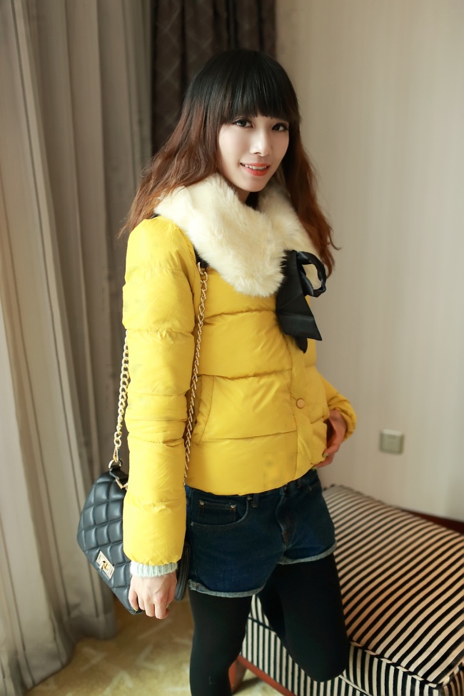 2012 winter wadded jacket female short design candy color faux slim cotton-padded jacket outerwear top