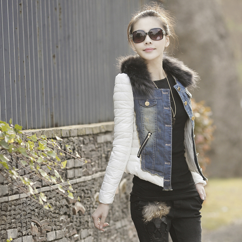 2012 winter wadded jacket female short design female slim wadded jacket women's small cotton-padded jacket