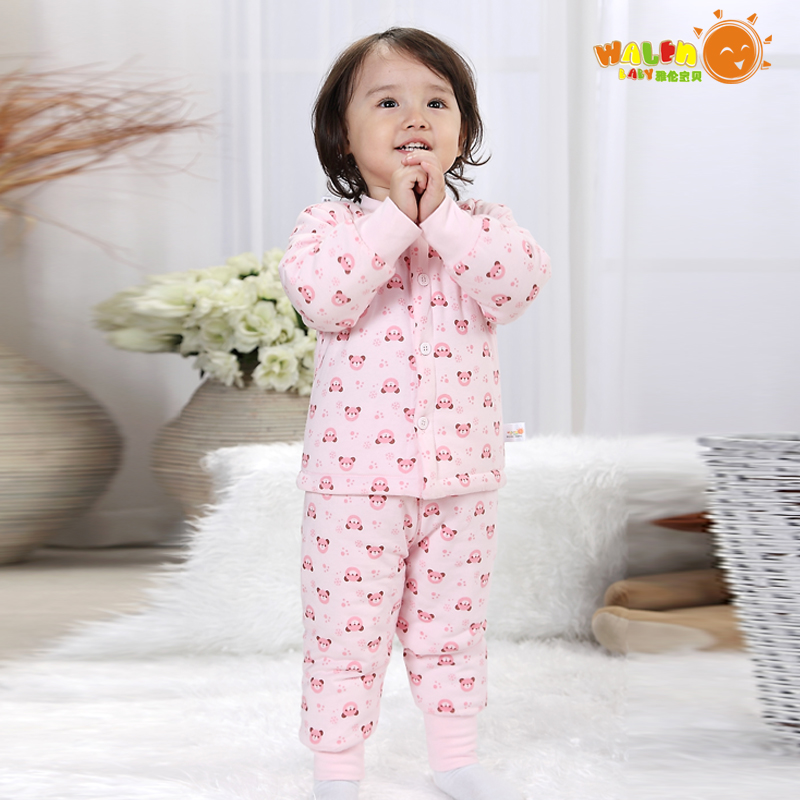 2012 winter wadded jacket piece set baby cotton-padded jacket set baby cotton-padded jacket winter set jm1206