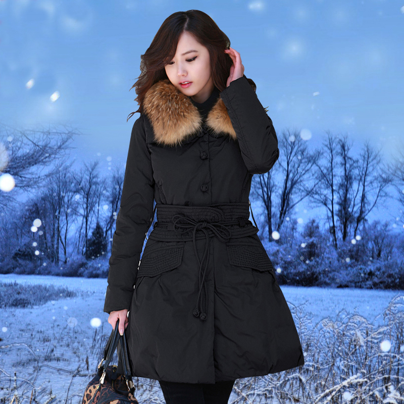 2012 winter wadded jacket women's medium-long thickening cotton-padded jacket cotton-padded jacket outerwear new arrival