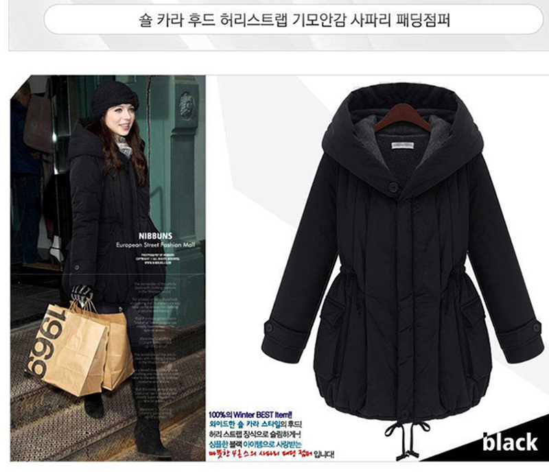 2012 winter women's cotton-padded Clothes jacket thickening outwear a hood cotton padded snow wear