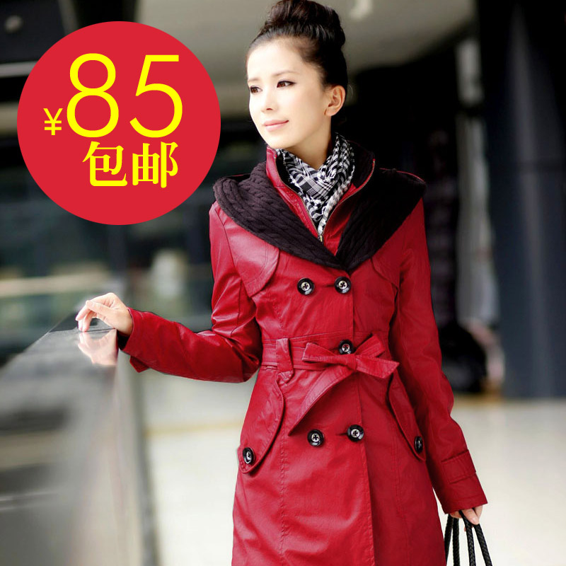 2012 winter women's hooded slim wadded jacket female medium-long outerwear