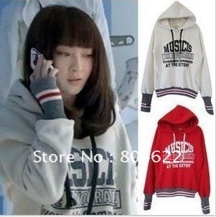 2012 Woman fashion Sweatshirt Fleece Hoodies Coat letter Jacket outerwear FREE SHIPPING EY-29