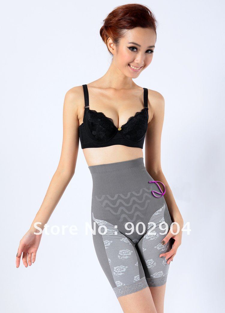 2012 women Bamboo Charcoal Fiber sexy corset shaper magic slimming two pieces building underwear ladies shapewear ,Free Shipping