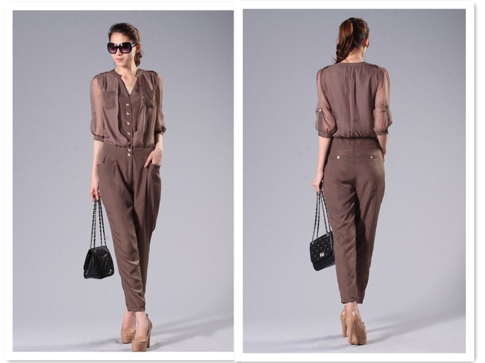 2012 women casual jumpsuits, mature temperament ripe female dress