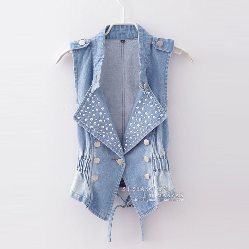 2012 Women Denim vest  Bright New arrival,Fashion vests for women 3 Colors  S M L XL