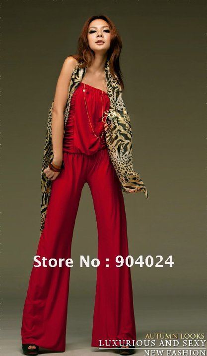 2012 Women Fashion Sexy Sleeveless Noble Elegant pleat Jumpsuits & Rompers dresses women 2558 Jump suit pants, free shipping