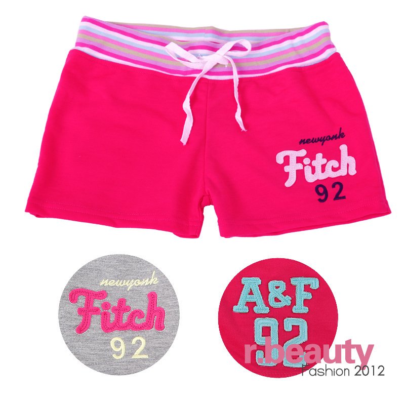 2012 women's all-match letter multicolour lounge pants beach pants yoga pants shorts