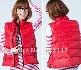 2012 women's autumn and winter wadded jacket ,outerwear  vest  ,thickening vest