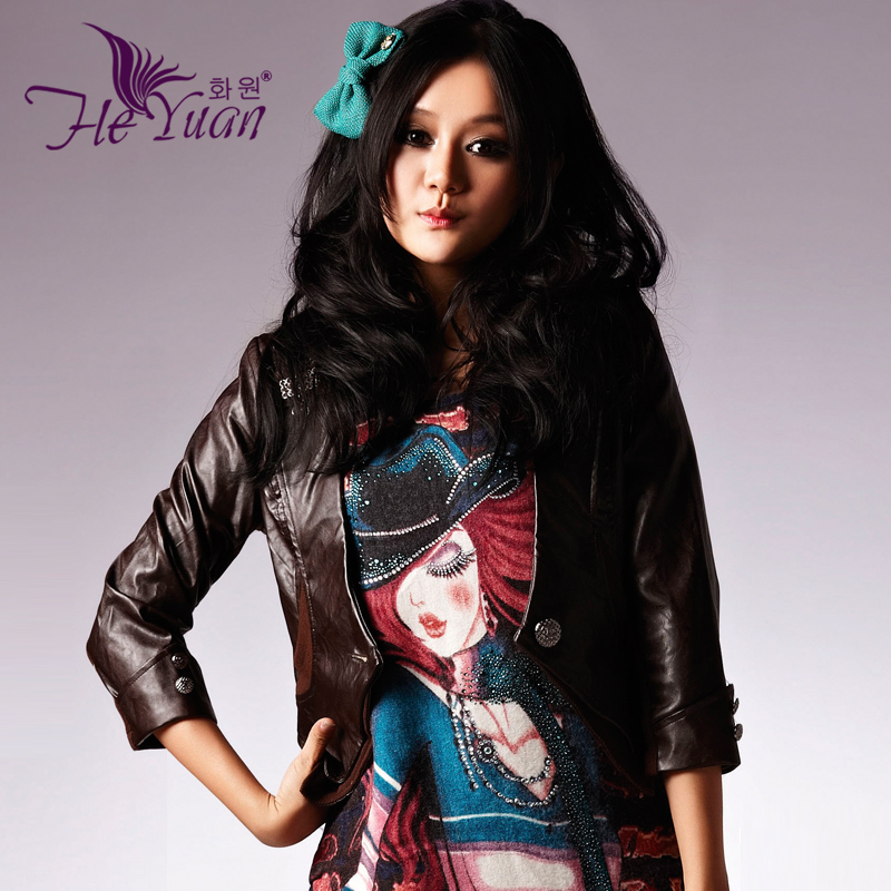 2012 women's autumn outerwear short design slim elegant fashion small leather clothing female autumn