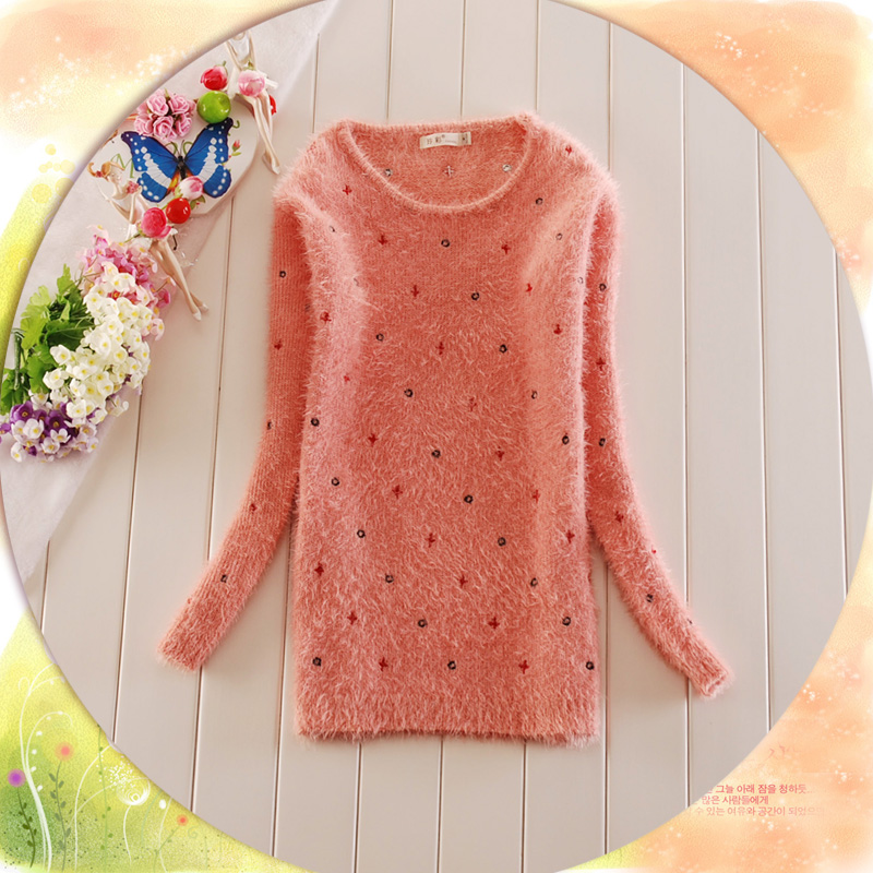 2012 women's basic sweater o-neck pullover knitted sweater