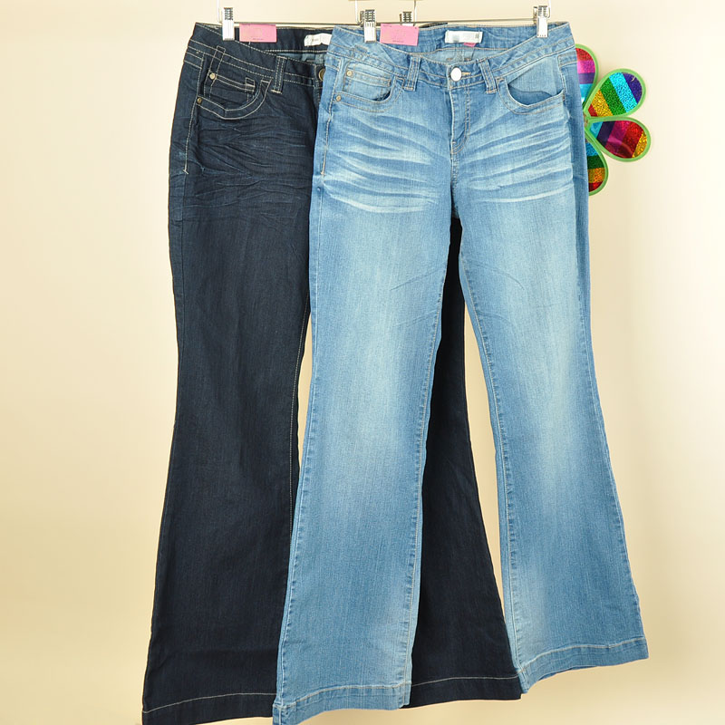 2012 women's bell-bottom jeans trousers plus size 5c175k (WC001)