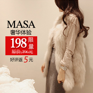 2012 women's elegant luxury medium-long fur vest outerwear overcoat female