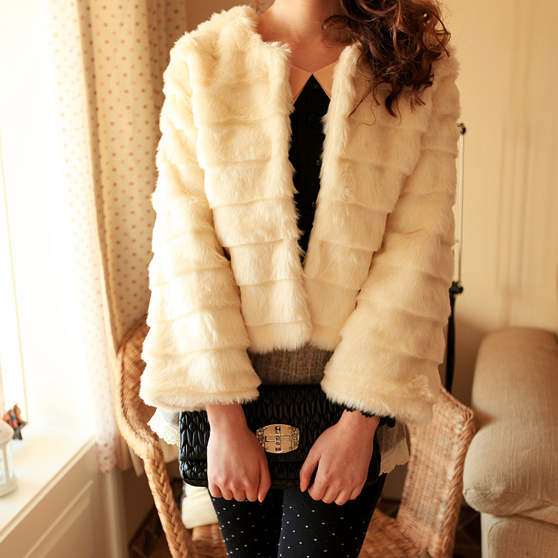 2012 women's fashion elegant fur coat - mf16