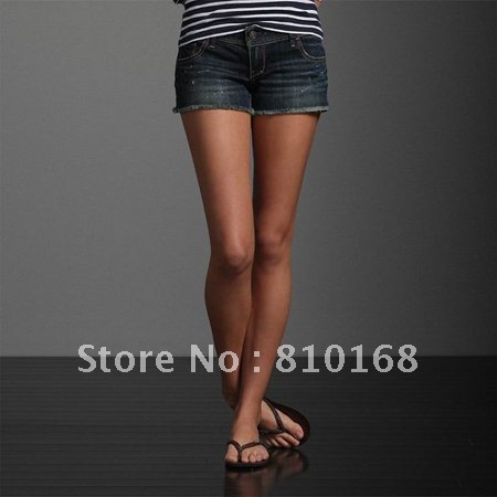 2012 women's fashion jean shorts , women summer loose lace joining together hole hot pants free shipping