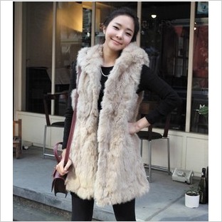 2012 women's Faux Fur vest Fashion cape Warm vest Fur Hoodies