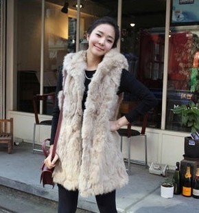 2012 women's faux vest cape fur