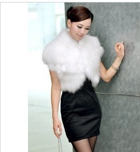 2012 women's faux vest formal short design women's vest shrug cape