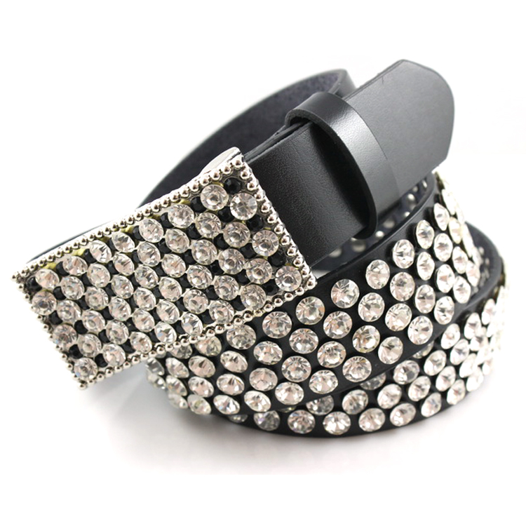 2012 women's genuine leather rhinestone belt female all-match fashion full rhinestone wide strap decoration cummerbund