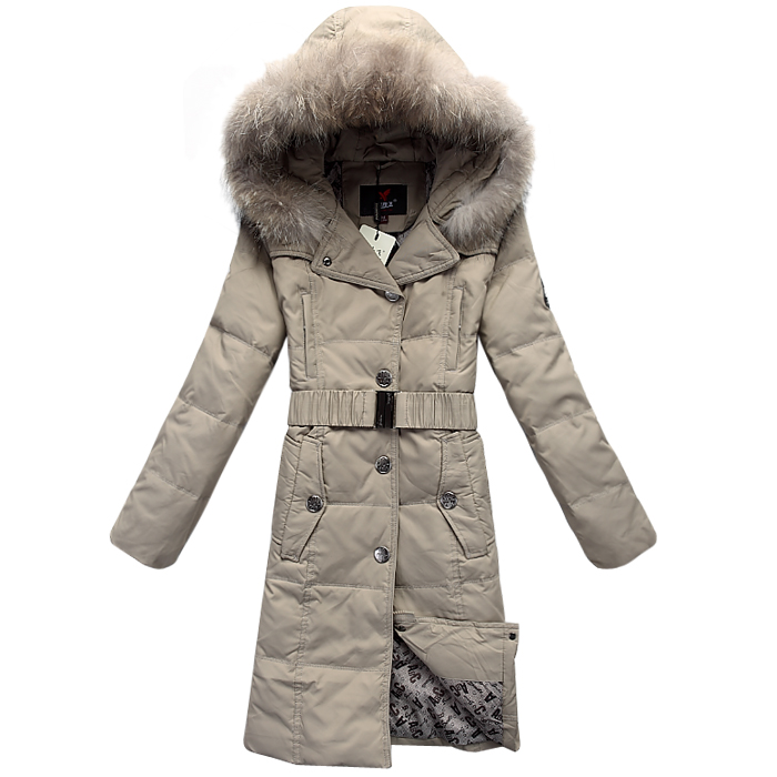 2012 women's goatswool high quality women's medium-long fashion down coat