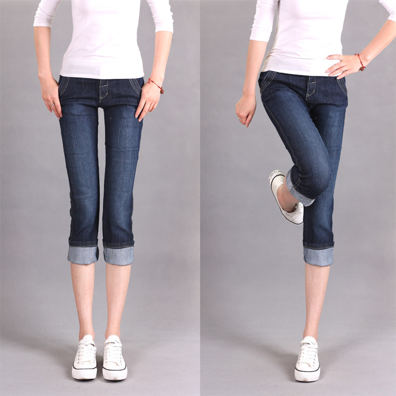 2012 women's jeans pencil pants capris knee length trousers skinny pants NCMPGNN