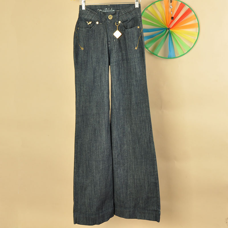 2012 women's jeans trousers wide leg pants plus size 4s20k (WC001)