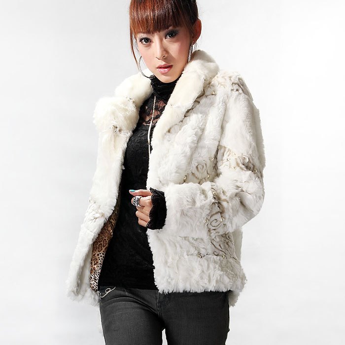 2012 women's ladies fur overcoat 62558