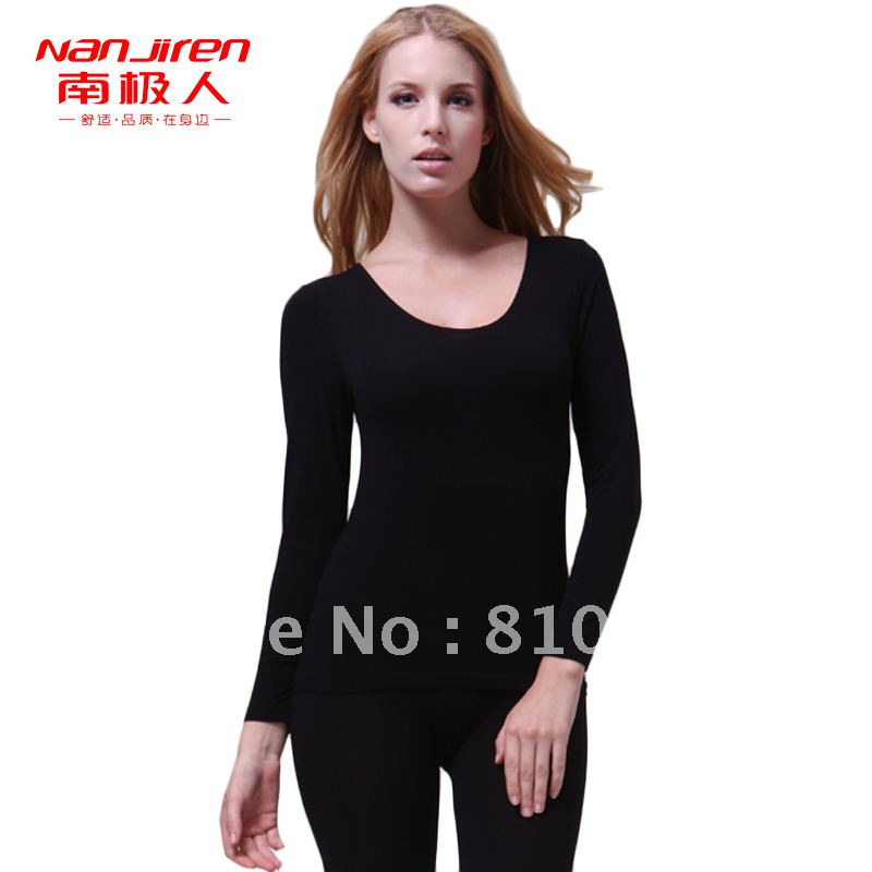 2012 women's low collar seamless beauty care underwear set women's body shaping long johns long johns