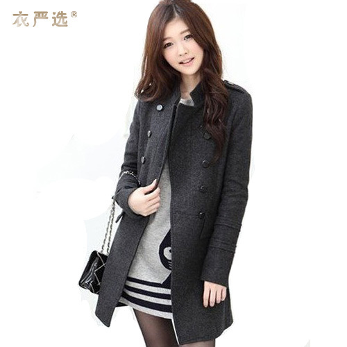 2012 women's outerwear fashionable casual slim medium-long trench female autumn