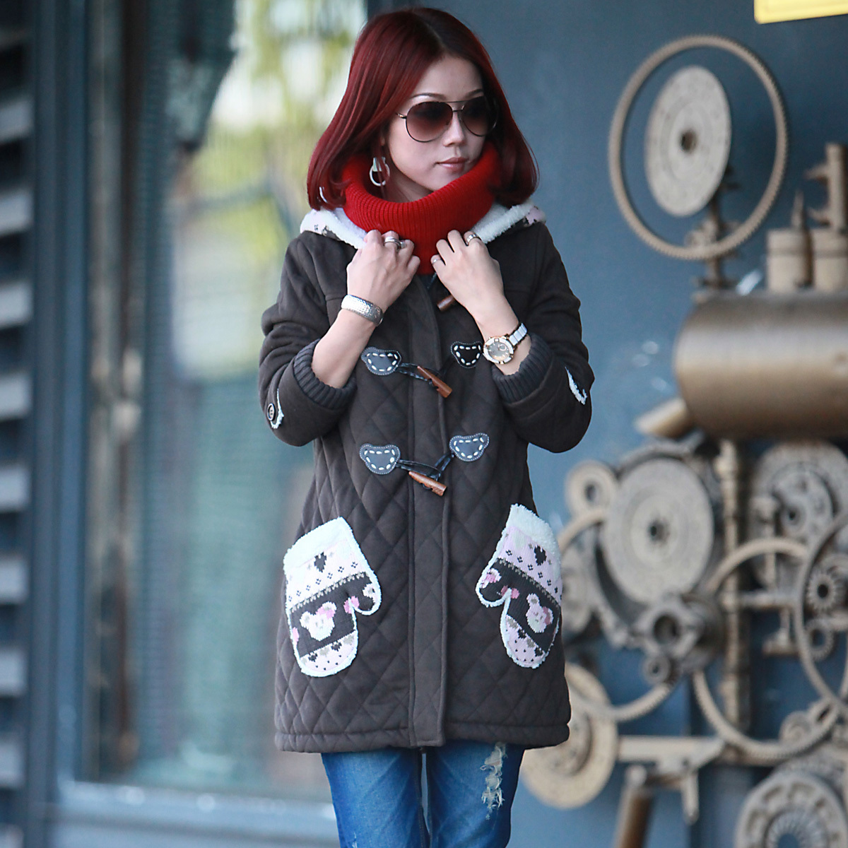 2012 women's outerwear female spring and autumn cardigan fashion outerwear thickening outerwear new arrival