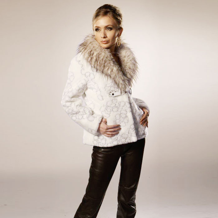 2012 women's raccoon fur mink fur overcoat outerwear 62718