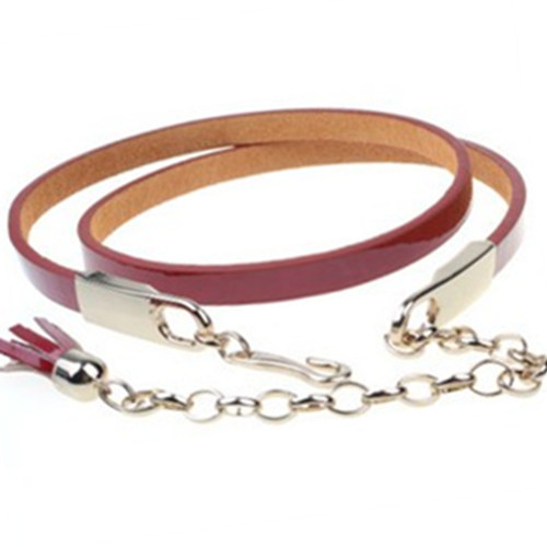 2012 women's strap fashion all-match belt female decoration belly chain japanned leather personalized