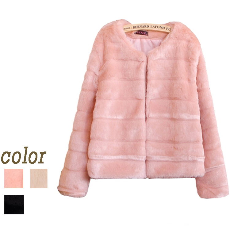 2012 women's sweet women elegant short jacket with o-neck thickening faux fur #9081