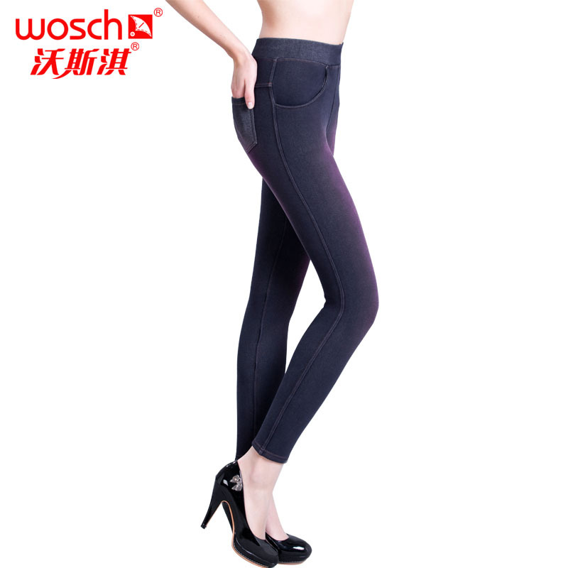 2012 women's warm pants plus velvet plus size warm pants denim thick legging