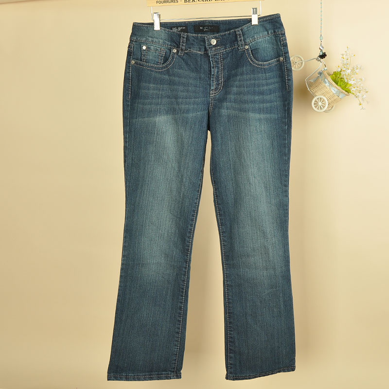 2012 women's water wash jeans trousers plus size 11g24k (WC001)