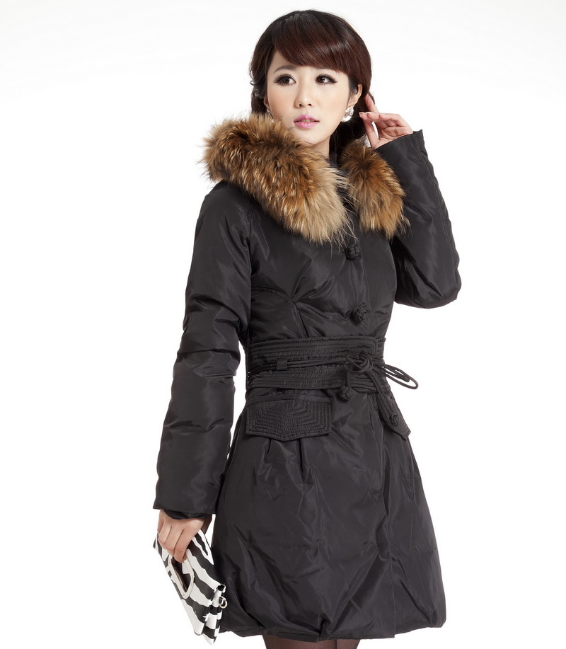 2012 Women winter medium-long women's slim down coat female