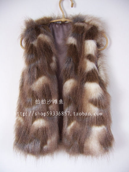 2012 wool fur vest faux vest